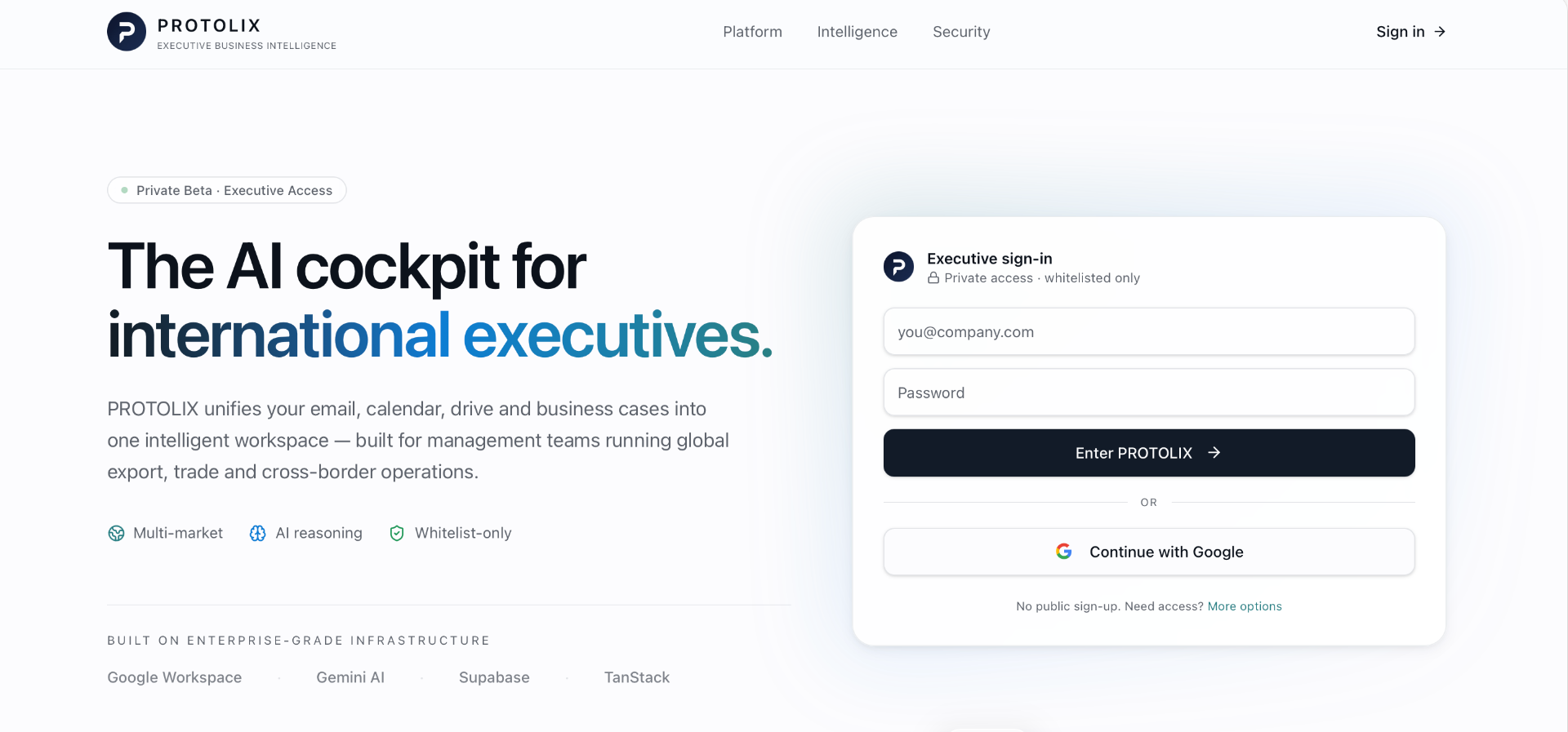 PROTOLIX application screenshot